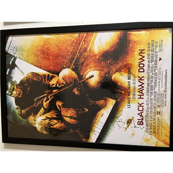 Black Hawk Down signed movie poster