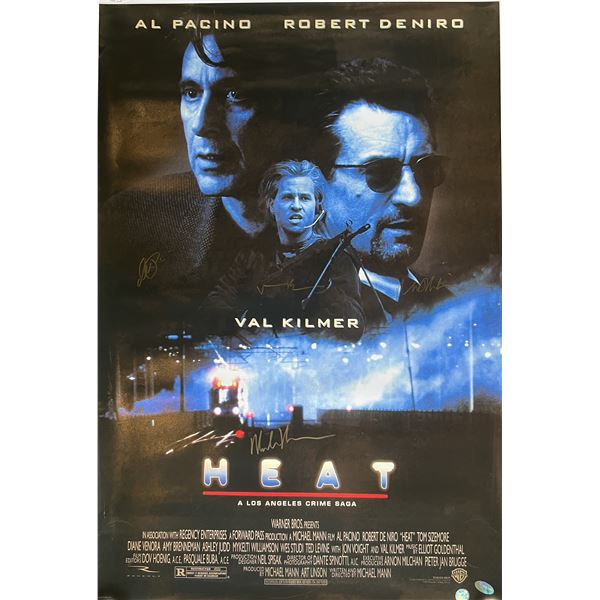 Heat cast signed movie poster