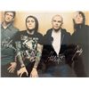 Image 1 : AFI  Adam Carson, Davey Havok, Hunter Burgan, Jade Puget signed photo