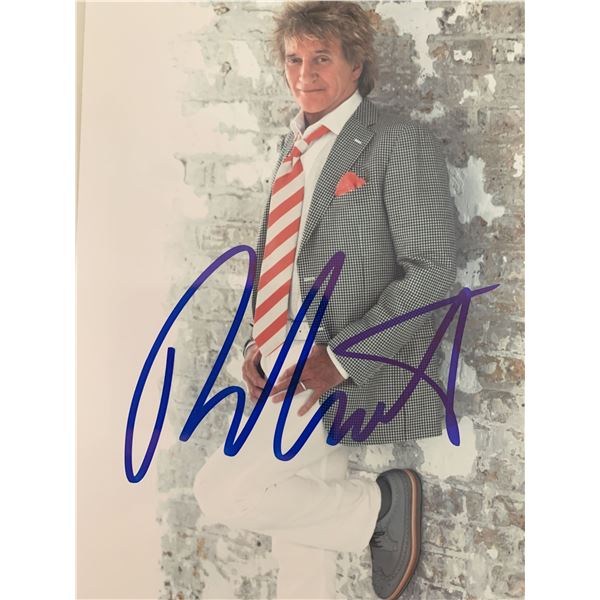 Rod Stewart signed photo
