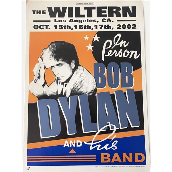 Bob Dylan and his Band concert poster