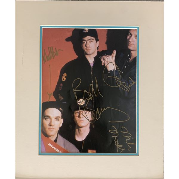 R.E.M. signed photo