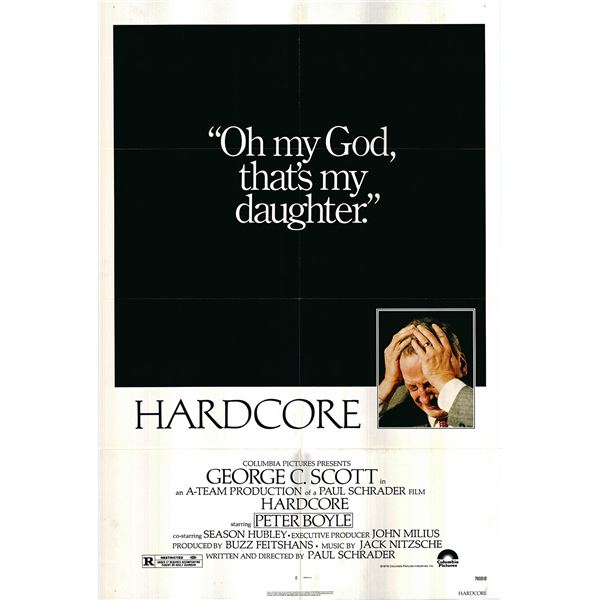 Hardcore Original 1979 Vintage One Sheet Poster