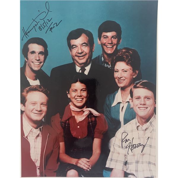 Happy Days Henry Winkler and Ron Howard signed photo