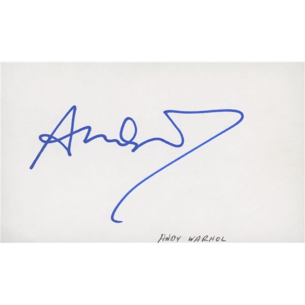 Andy Warhol signature cut