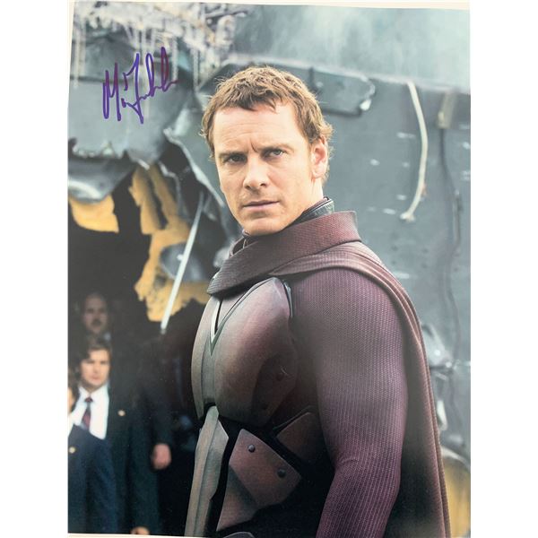 X-Men Michael Fassbender signed movie photo