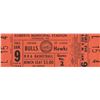 Image 1 : 1968 Chicago Bulls vs. St. Louis Hawks unused original basketball ticket