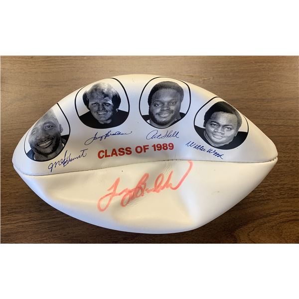 Terry Bradshaw signed HOF class of 1989 football