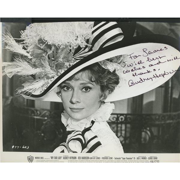 Audrey Hepburn signed photo