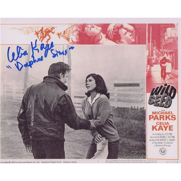 Wild Seed Celia Kaye signed lobby card