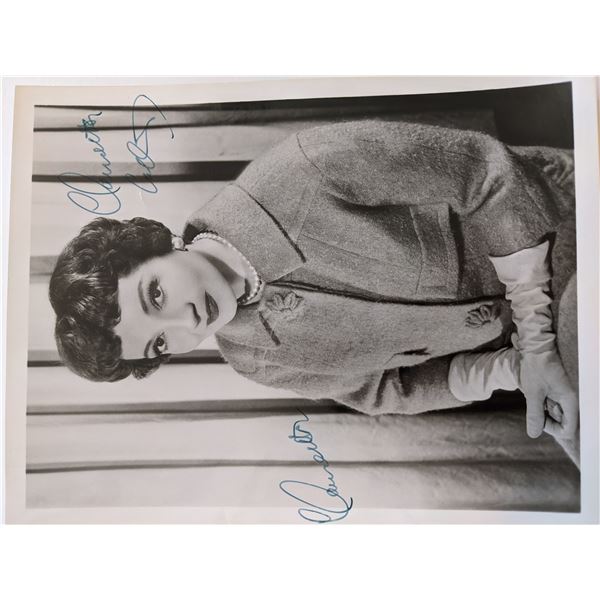 Claudette Colbert signed photo
