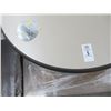 Image 2 : 22-Tan White Brown Trim Round Resin Tabletop - 22 X $