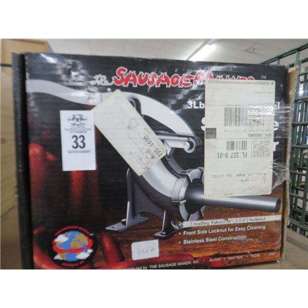 Sausage Maker S/S 3 Lb. Sausage Stuffer