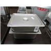 Image 1 : 2-Lidded Half by 4" and 6" Insert Pans - 2 X $