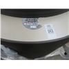 Image 2 : 48-Round Plastic Mocha/Beige Tabletop 39" x 48" - 48 X $
