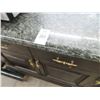 Image 2 : Mahogany Granite Top 6' Hall Cabinet