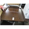 Image 1 : 10-Mocha (8) 2/6 Top (2) Pedestal Dining Tables - 10 X $