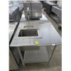 Image 1 : 30" S/S Bullnose Table w/Sink & Undershelf