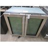 Image 1 : U-Line 3' Glass 2 Door Under Cabinet Reach In Cooler Left 29° Right 44°