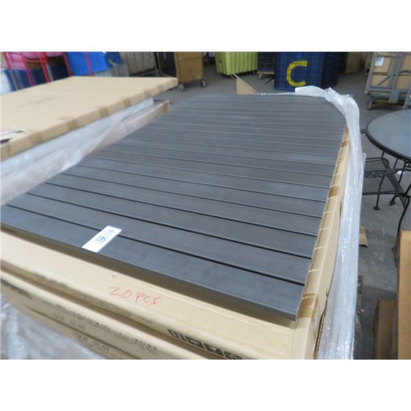 20-Mocha Slat 29"  x 47" Tabletops - 20 X $