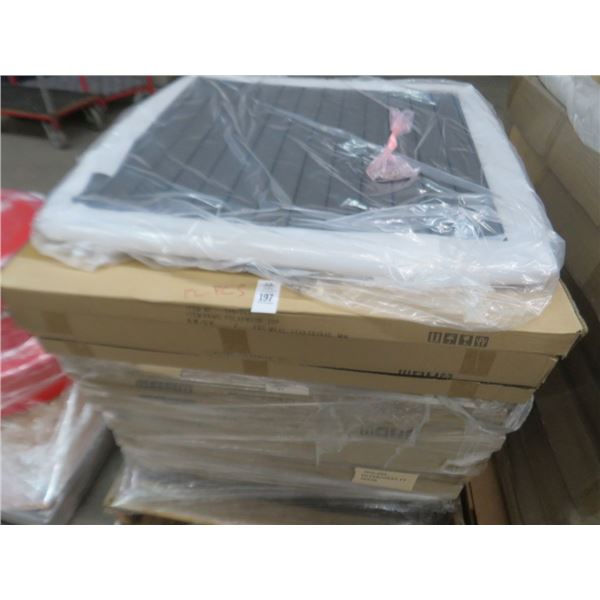 12-Mocha Slat 3' x 3' Tabletops - 12 X $