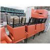 Image 1 : 12-Magenta Padded Armchairs - 12 X $