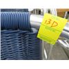 Image 2 : 3 New Blue & Wicker Aluminum Bar Stool 3 x $