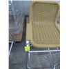 Image 2 : 19 New Tan Wicker / Aluminum Bar Stools 19 x $