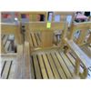 Image 2 : 7 Teak Swivel Bar Stools 7 x $