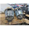 Image 1 : Ornate Hanging Lamps (2) Panels Damaged