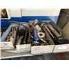 Image 1 : ASST COMBINATION WRENCHES, SOCKETS, NOT COMPLETE SETS, GREASE GUNS, HACKSAW, FLUID PUMPS