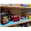 Image 2 : 4 SHELVES OF ASST OIL, MOTORCYCLE MIRRORS, MOTORCYCLE PARTS, AC R-12 CONV KITS, ETC