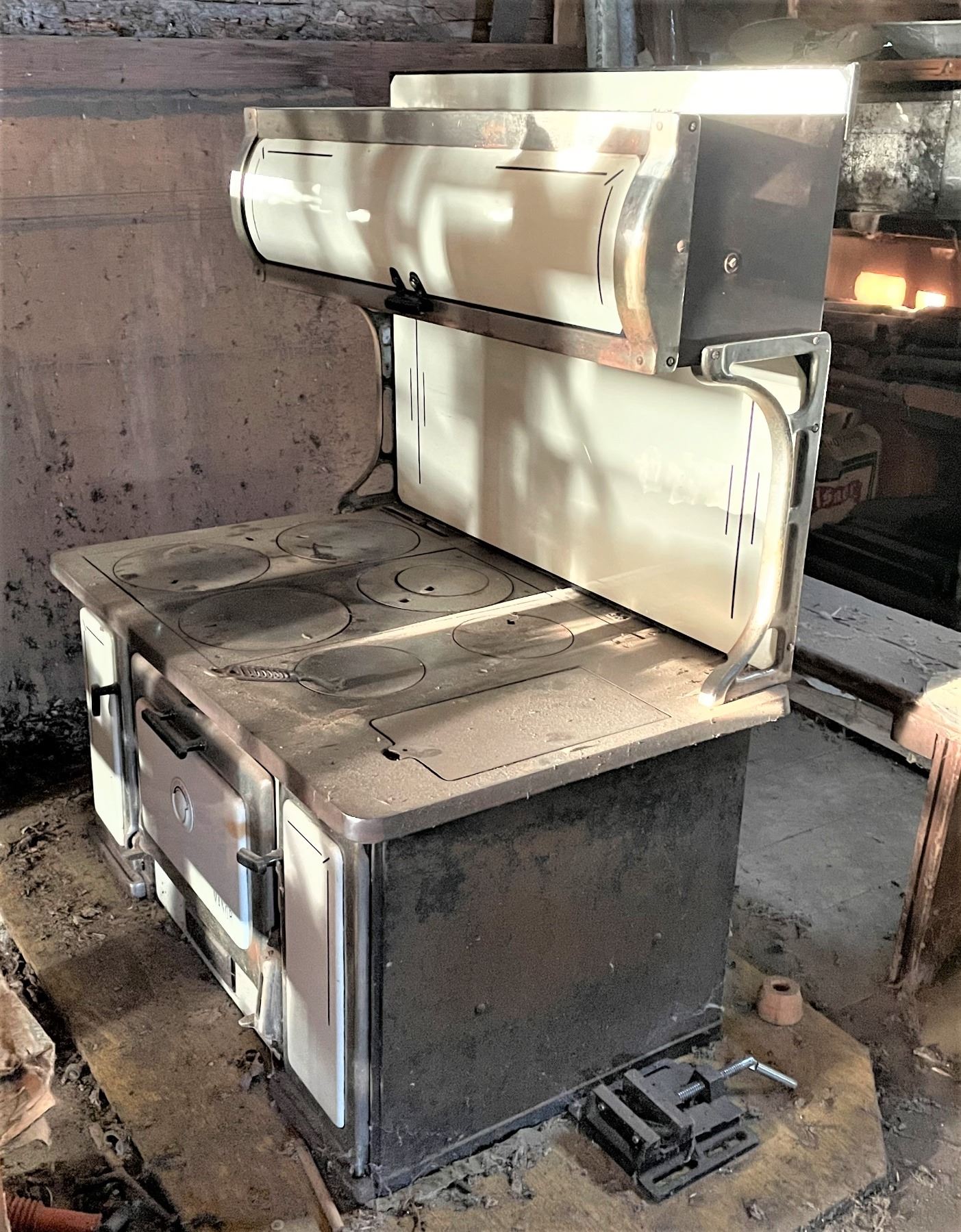 Guelph Stove Company Wood Stove, Enamel, The Manor Style, PICK