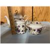 Image 2 : Purple Pansy Tea Set by Allison L. L.