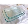 Image 1 : THREE Glass Pyrex Baking Dishes