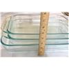 Image 3 : THREE Glass Pyrex Baking Dishes