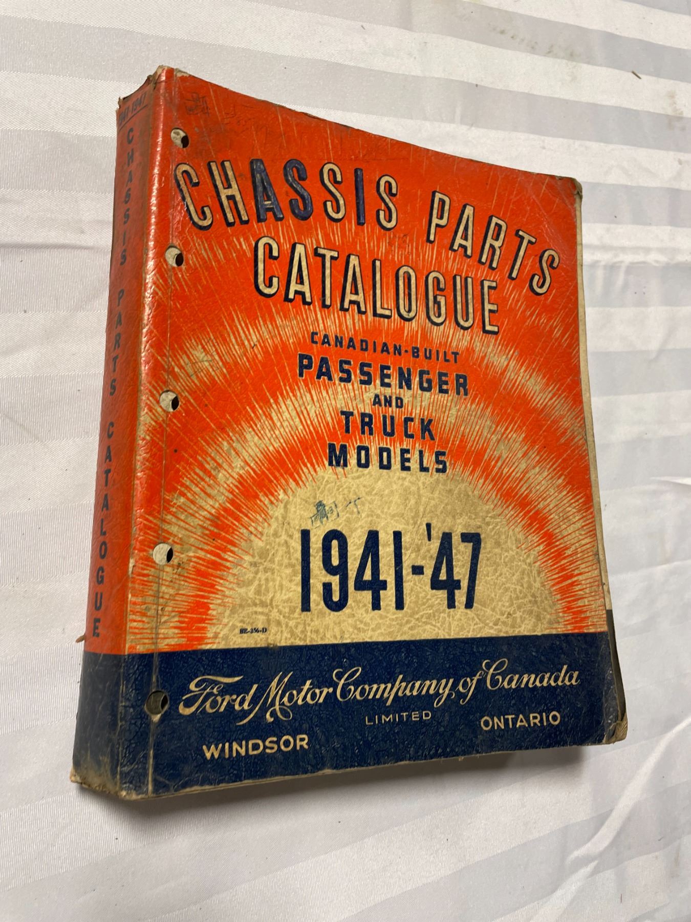 Car Manual 1941 1947 Chassis Parts Catalogue