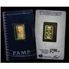 PAMP 5 gram Gold Bar 999.9 with Assay Certificate