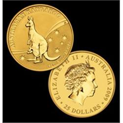 Australian Kangaroo 1/4 oz Gold .9999 (24K) Individually Encapsulated