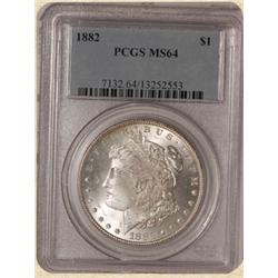 1882 Morgan $ MS64 PCGS