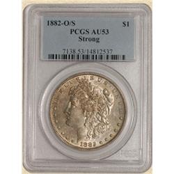 1882-O/S Morgan $ AU53 PCGS Strong