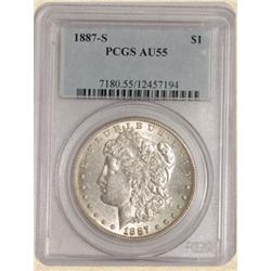 1887-S Morgan $ AU55 PCGS
