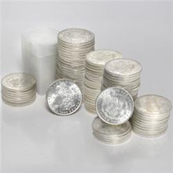 Roll of 20 Brilliant Uncircualted Morgan Silver Dollars