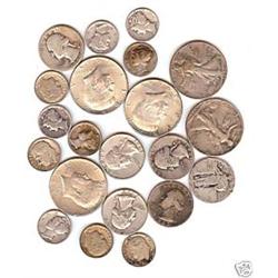 $ 5 Face Value 90% Silver Coinage- Mixed-