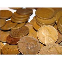 Lot of 100 Wheat Back Pennies-