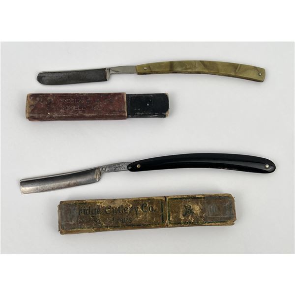 Pair of Antique Straight Razors