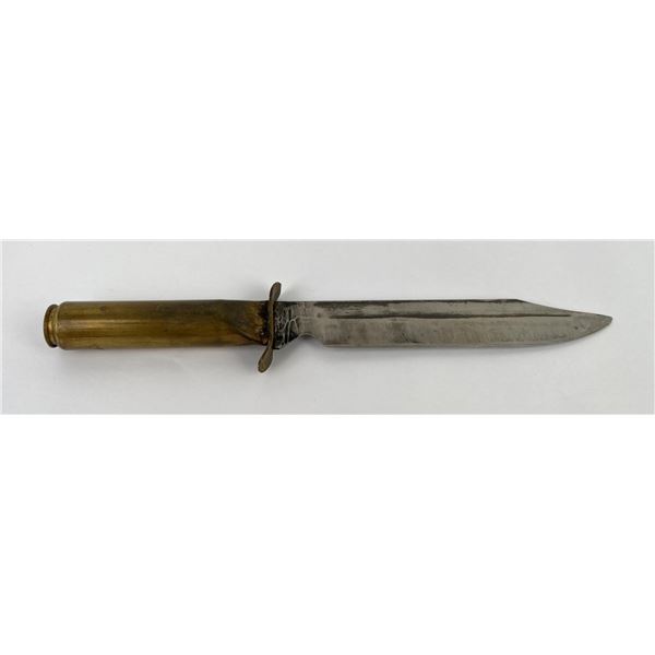WW2 Trench Art .50 Shell Casing Knife