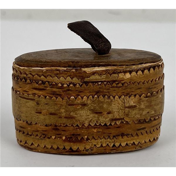 19th Century Birch Bark Snuff Box