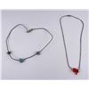 Image 1 : Group of Navajo Liquid Silver Necklaces