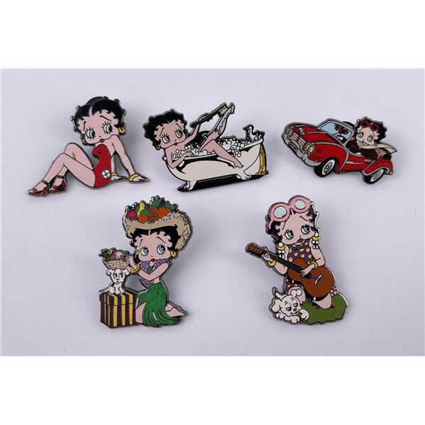 Danbury Mint Betty Boop Enamel Pin Lot